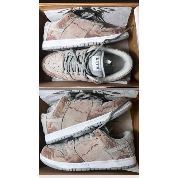Kito Wares “Creation of Adam” Sneakers Size 10.5 Men’s | Gray Suede Art Low Tops main image 5